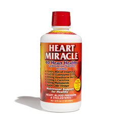 Front of bottle of Heart Miracle Heart Healthy Vitamin Iiquid from HealQuick